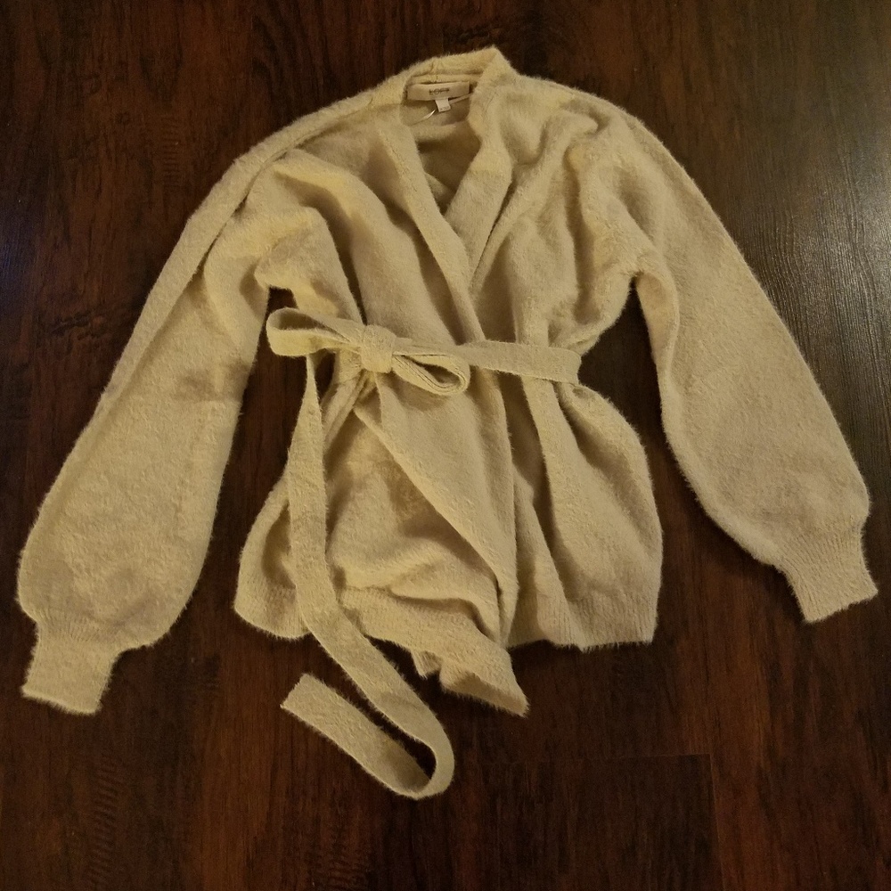 NWOT Loft Merino Wrap Sweater M